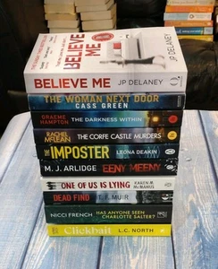 10 x Crime Thriller Suspense Paperback Books - (Bundle Job Lot) #c - Picture 1 of 3