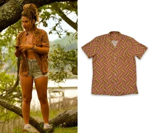 Outer Banks Season 4 Sarah's Pink & Yellow Hawaiian Shirt - Picture 1 of 4