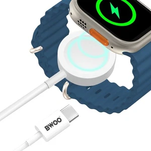 Bwoo, kabel magnetyczny do zegarka 5W ze złączem USB-C, kompaktowy, biały - Zdjęcie 1 z 5