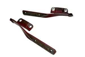 1986-1991 MAZDA RX7 FC RED OEM HOOD HINGES PAIR - Picture 1 of 5