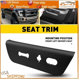 Front Driver Seat Switch Housing Trim Bezel Panel Black For 11-16 Ford F250 F350 - Picture 1 of 13