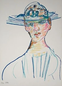 Gilbert CORSIA - Original Druck - Lithografie - Hommage An Die Frau 2 - Picture 1 of 1