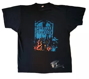 1986 DARK ANGEL, Darkness Descends LARGE Screen Stars Single Stitch T-Shirt - Picture 1 of 5
