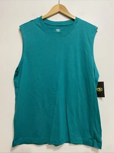(Lot 6x) ATHLETIC WORKS DRIWORKS COOL TURQUOISE TRI BLEND MUSCLE Tank Sz M Tee - Picture 1 of 8