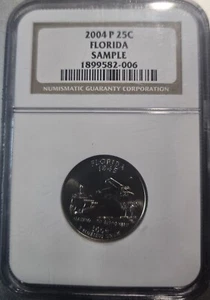 2004 P Florida State Quarter NGC Sample Slab - Picture 1 of 2