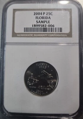 2004 P Florida State Quarter NGC Sample Slab - Image 1 of 2