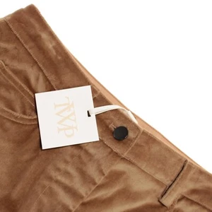 TWP NWT Varick Wide Leg Casual Pants Size 6 US In Camel Brown Cotton Blend - Picture 1 of 11