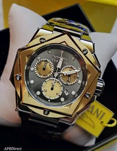 Invicta - HELIOS - Reserve Swiss Z60 Chronograph Gold Plated Bezel - mens watch - Picture 1 of 23