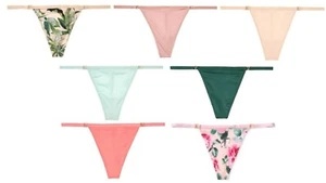 VICTORIAS SECRET VERY SEXY LOVE BY VICTORIA LOGO HARDWARE V-STRING THONG PANTY - Picture 1 of 22