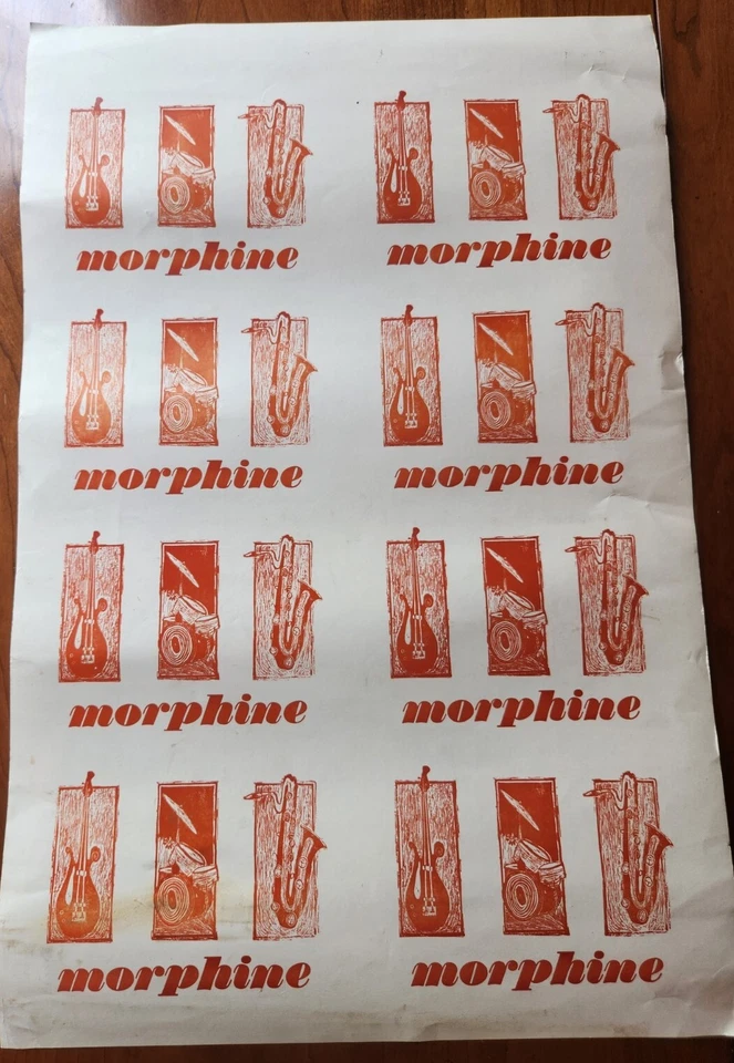 Morphine Yes Uncut Handbill Poster 1995 RYKO HONEY WHITE ALL YOUR WAY SUPER SEX - Image 1 of 4
