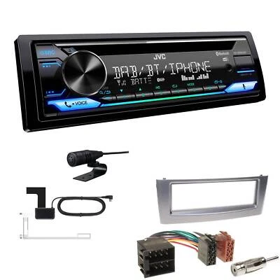 JVC KD-DB922BT Autoradio DAB+ Bluetooth für Fiat Linea anthrazit metallic - Bild 1 von 4