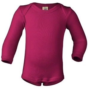 Engel Baby Schlupf Body langarm Engel uni pink 86 92 70 % Wolle 30 %Seide neu - Bild 1 von 5