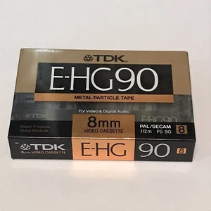 TDK E-HG90 cassetta videocamera 8 mm - nastro particelle metalliche - P5-90EHG - Foto 1 di 4