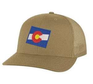 Classic Colorado Trucker Hat – Embroidered State Flag, Patriotic Mesh Snapback C - Picture 1 of 9