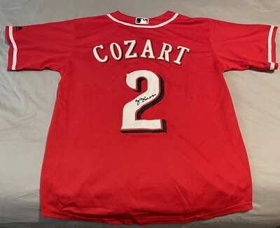 Zack Cozart Signed Cincinnati Reds Jersey Inscription 2017 All Star Autograph - Image 1 of 3