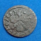 Poland Lithuania Solidus Szelag 1665 Copper Coin.  №106