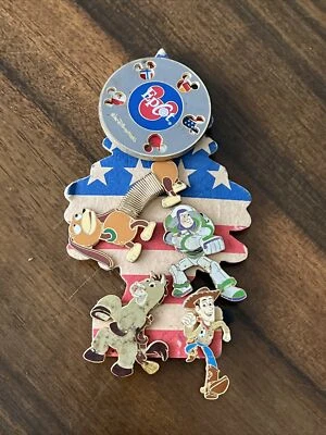 Walt Disney World EPCOT Spinning Pin Plus Toy Story Characters Collectible Pins - Image 1 of 4