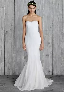 NICOLE MILLER PERRY BRIDAL WEDDING DRESS SIZE 10 GI10001 $1400 - Picture 1 of 2