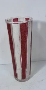 1 Libbey Awning Striped Fused Tom Collins Glass From 1950’s Rare & Hard To Find - Picture 1 of 10