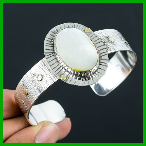 VALENTINO Vendita Giorno della Memoria Pietra Madreperla Lunetta Etnica Bracciale Gioielli Argento 925