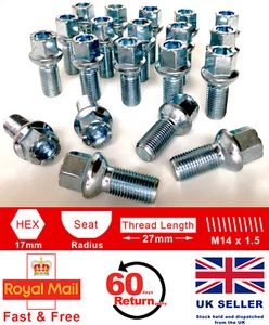 Mercedes SLS AMG Roadster C197 12-Standard alloy wheel bolts x 20 - Picture 1 of 6