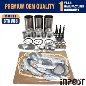 Kit de reconstrucción de revisión 3TNV88 compatible con motor Yanmar 3TNV88 3TNV88-M - Imagen 1 de 6