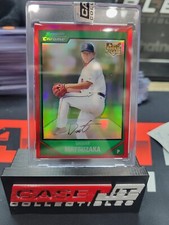 2007 BOWMAN CHROME TRUE RED #/5 DAISUKE MATSUZAKA ROOKIE BOSTON RED SOX
