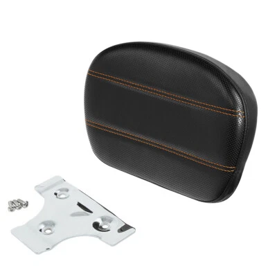 Respaldo negro para pasajero Sissy Bar apto para Harley Touring Road Glide Road King Foto 1 de 4