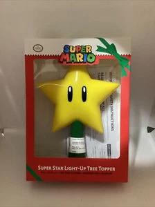 Super Mario Tree Topper Super Star Gen 2 Light Up Plug In 9" - Picture 1 of 5