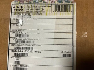 New Cisco Catalyst 2960-CX 8-Port PoE Switch WS-C2960CX-8PC-L - Picture 1 of 1