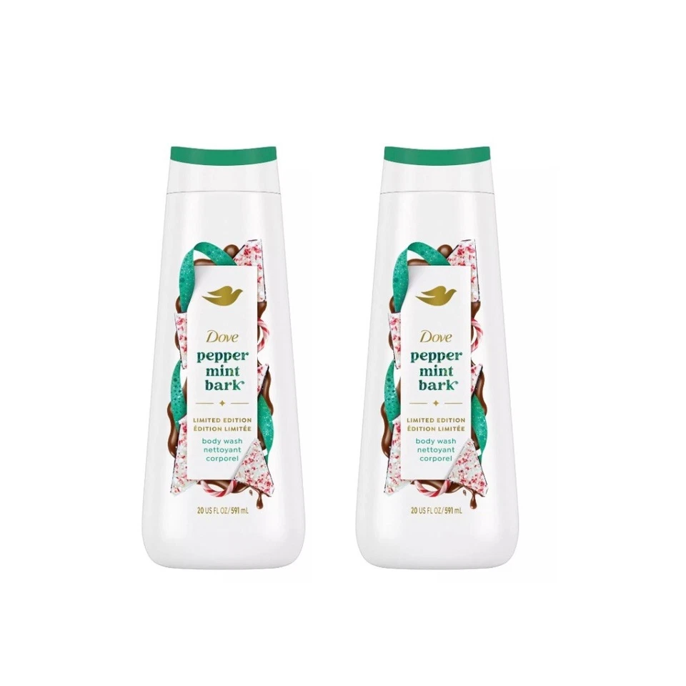 Dove Body Wash pepper mint bark nettoyant corporel 20 oz