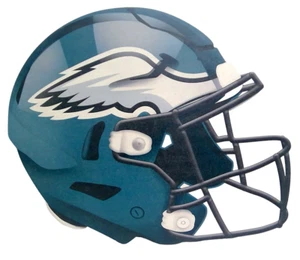 Letrero recortado casco Philadelphia Eagles tamaño aproximadamente 24"" x 20"" de diámetro - Imagen 1 de 1