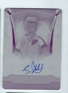 2019 Star Wars capolavoro autografo Suzie McGrath 1/1 piastra di stampa magenta - Foto 1 di 1