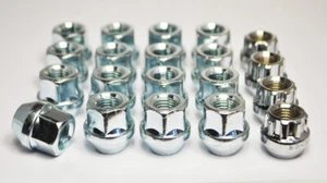 16 x 1/2" UNF, 19mm Sechskant offene Alufelgenmuttern (Zink) - Bild 1 von 2