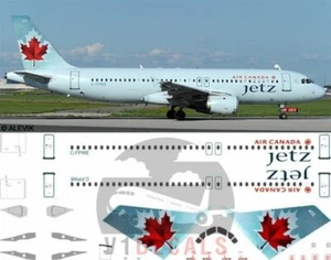 V1 Decals Airbus A320 Air Canada Jetz for 1/144 Revell Model Airplane Kit - Picture 1 of 8
