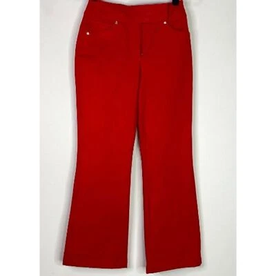 Pantalón Escada rojo acampanado para mujer talla US 4 Foto 1 de 4
