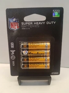 Pittsburgh Steelers STEELERS Super Heavy Duty Batteries AAA x4 1.5V - Picture 1 of 5