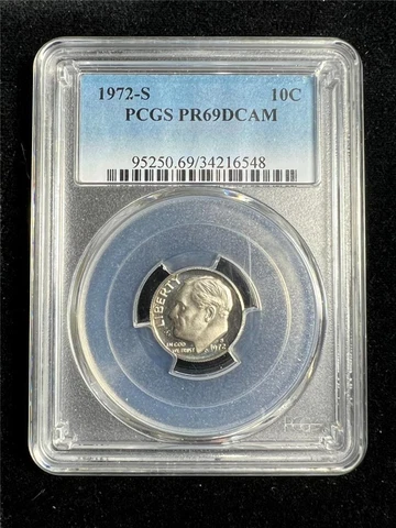 1972 S 10C Roosevelt Dime PR69 DCAM PCGS Proof SKU 3335 Cover