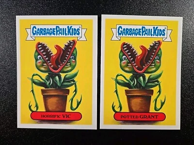 Little Shop of Horrors Rick Moranis Seymour Spoof 2 Card Set Garbage Pail Kids - Image 1 of 2