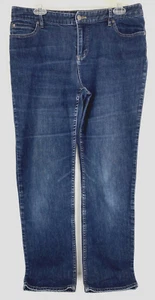 J. Jill blaue Jeans Stretch Denim Hose Größe 12 Damen authentische Passform Bootcut gebraucht, in einwandfreiem Zustand - Bild 1 von 5