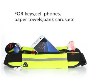 Outdoor Sports Waist Bag Waterproof Running Phone Money Key Belt Pouch Unisex - Picture 1 of 19