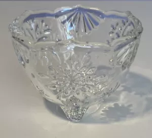 "Mikasa Copo de Nieve Votivo Candelabro Vacaciones Luz de Té Tazón de Vidrio 3"" Alemania" - Imagen 1 de 9