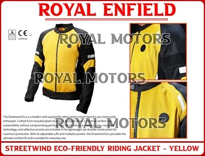 Royal Enfield "STREETWIND ECO-FRIENDLY езды куртка желтый" - экспресс-доставка - Изображение 1 из 4