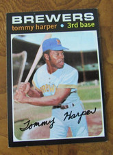 1971 Topps Baseball - # 260 Tommy Harper, 3B, Milwaukee Brewers