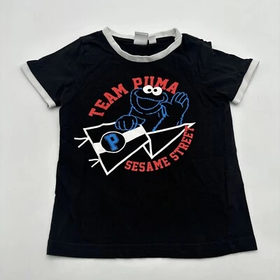 Camiseta Puma Juvenil Niña X-Pequeña Estampado Gráfico Logo Negra .#19013 Foto 1 de 4