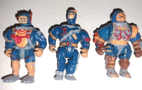Sea Attack Team Vintage Military Muscle Men Mini 2" Action Figure Lot OSFTM set Cover