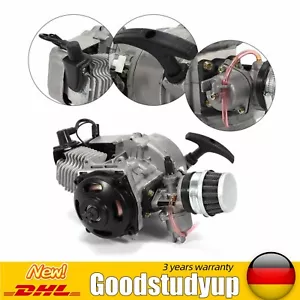 49 CC 2-Takt Motor für Dirt Bike Pocketbike Kinderquad Mini Getriebe Vergaser - Bild 1 von 17
