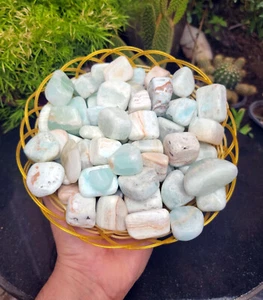 NATURAL ARAGONITE TUMBLED STONES POLISHED BULK NATURAL TUMBLE STONES 850Grams - Picture 1 of 12