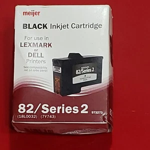 LEXMARK DELL MEIJER SCHWARZ TINTENSTRAHLPATRONE 82/Serie 2 NEU in Box Z55 Z65 Z65N - Bild 1 von 2
