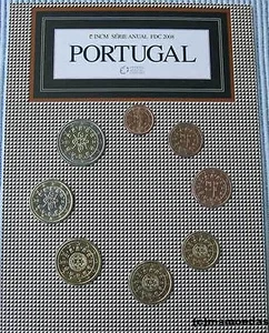 Portogallo spento Set monete in euro 2008 da 1 centesimo a 2 euro KMS blister FDC - Foto 1 di 1